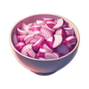 Diced red onion
