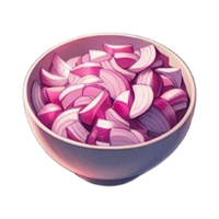 diced red onion