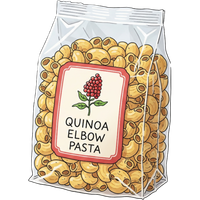 Quinoa elbow pasta