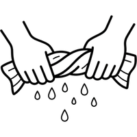 Wringing clothes — not needed