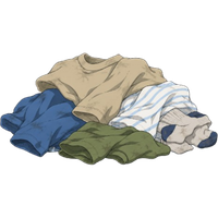 Pile of colored clothes