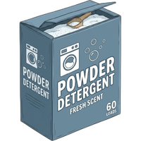 Detergent powder (not liquid)