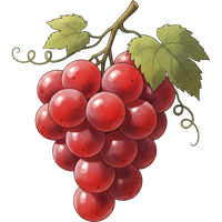 Red seedless grapes