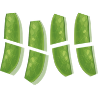 sliced snow peas