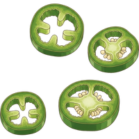 thinly sliced jalapeno